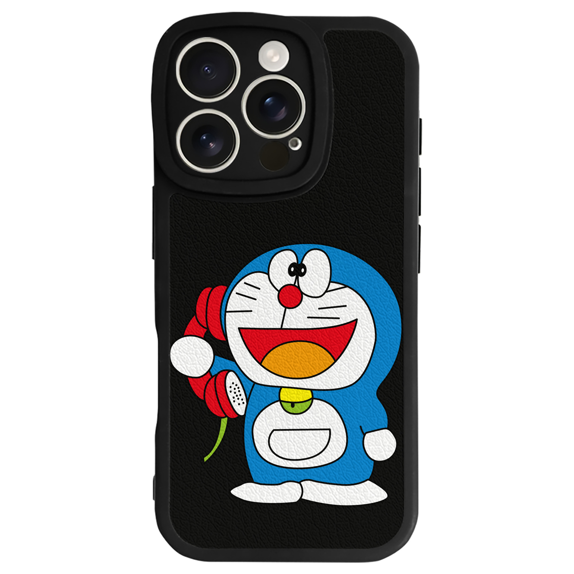 （画像用） ドラえもん Doraemon 【iPhone 16シリーズ対応】シリコンスマホケース（レザー調） 材質：シリコン